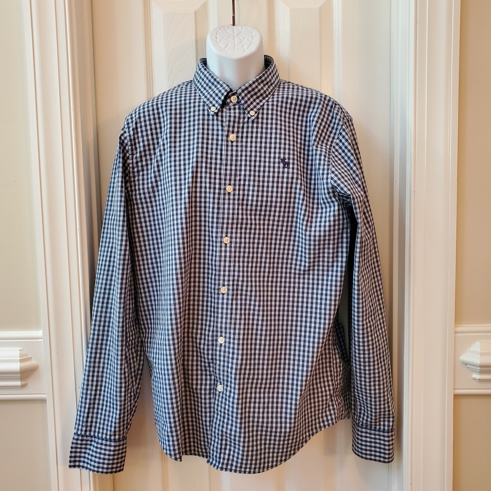 Abercrombie & Fitch - Stretch - Blue Checkered - Button Down Shirt